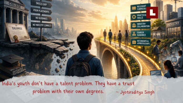 India's youth don't have a talent problem. They have a trust problem with their own degrees. 1 22Youth Employment Education